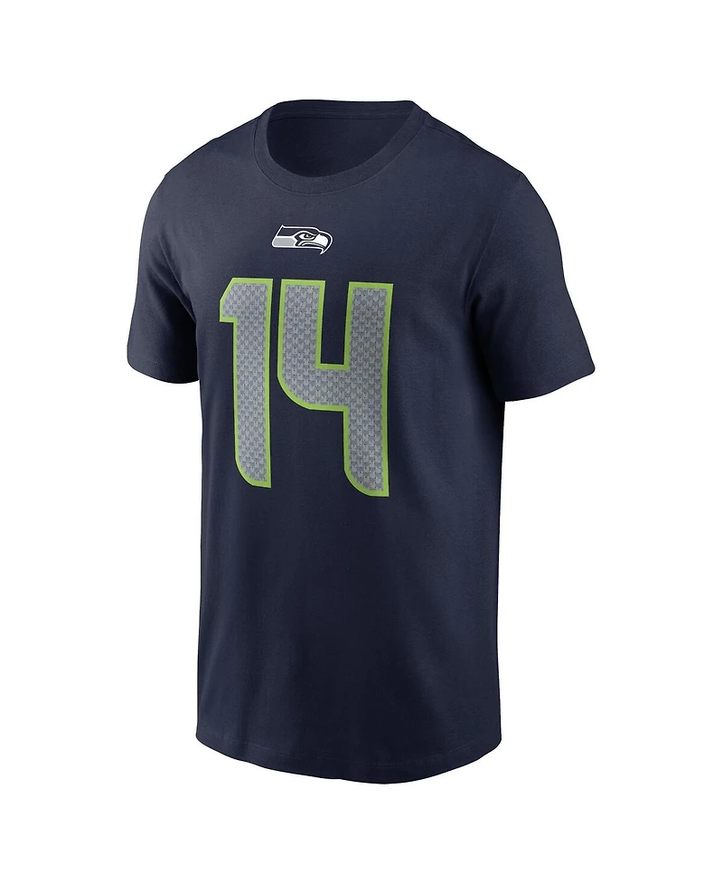 Men's Nike Dk Metcalf College Navy Seattle Seahawks Player Name and Number T-shirt