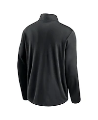 Men's Nike Black Colorado Rockies Agility Pacer Lightweight Performance Half-Zip Top