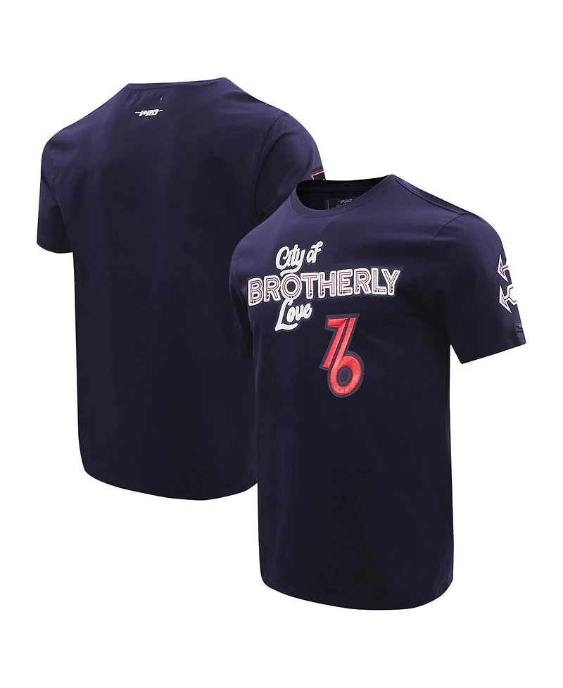 Men's Pro Standard Navy Philadelphia 76ers 2023 City Edition T-shirt