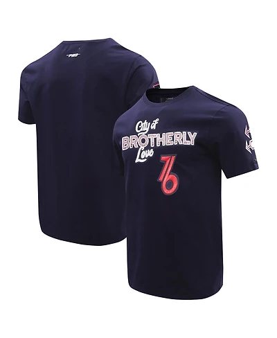 Men's Pro Standard Navy Philadelphia 76ers 2023 City Edition T-shirt
