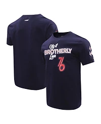 Men's Pro Standard Navy Philadelphia 76ers 2023 City Edition T-shirt