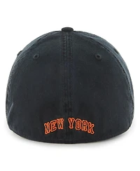 Men's '47 Brand Black Ny Giants Cooperstown Collection Franchise Fitted Hat