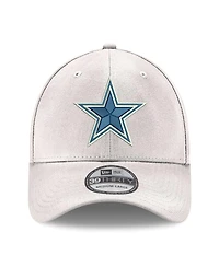 Men's New Era White Dallas Cowboys Logo 39THIRTY Flex Hat