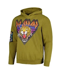Men's and Women's Olive Def Leppard 1988 Pullover Hoodie