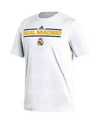 Men's adidas White Real Madrid Dassler T-shirt