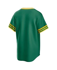 Men's Nike Kelly Green Oakland Athletics Road Cooperstown Collection Team Jersey