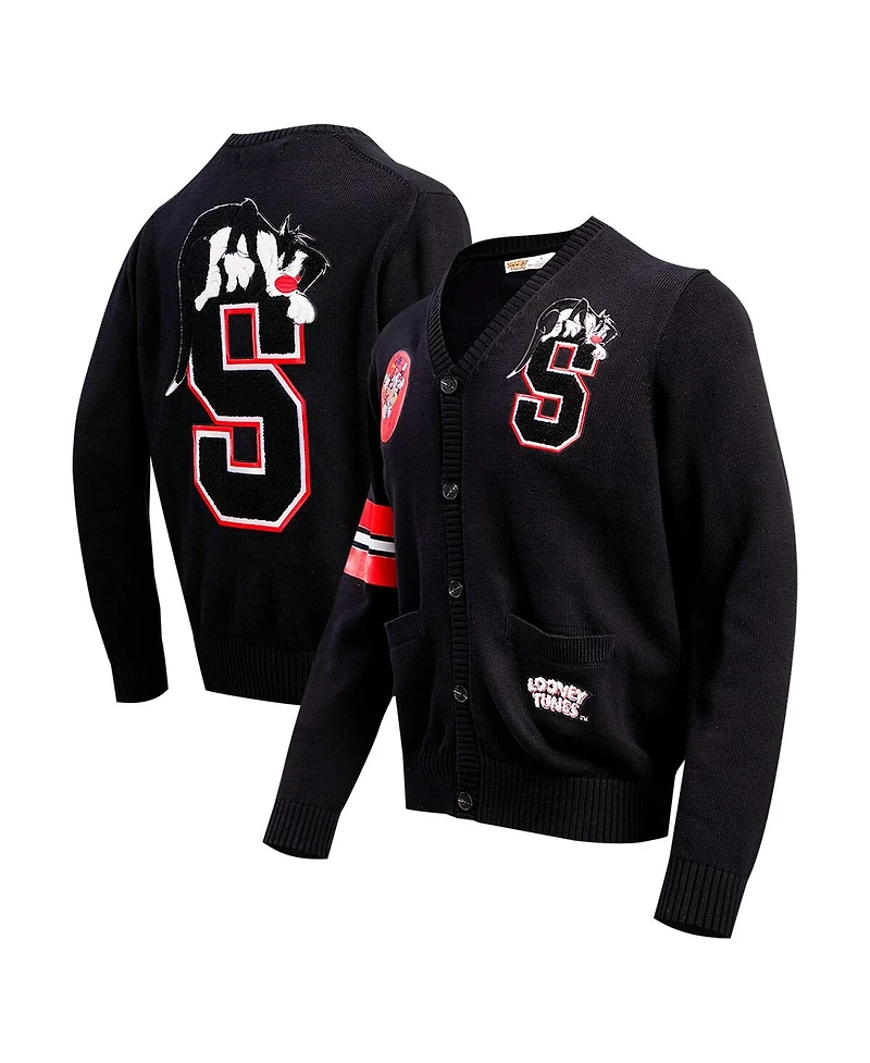 Men's Freeze Max Black Looney Tunes Sylvester Cardigan
