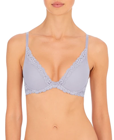 Natori Women's Feathers Luxe Plunge T-Shirt Underwire Bra