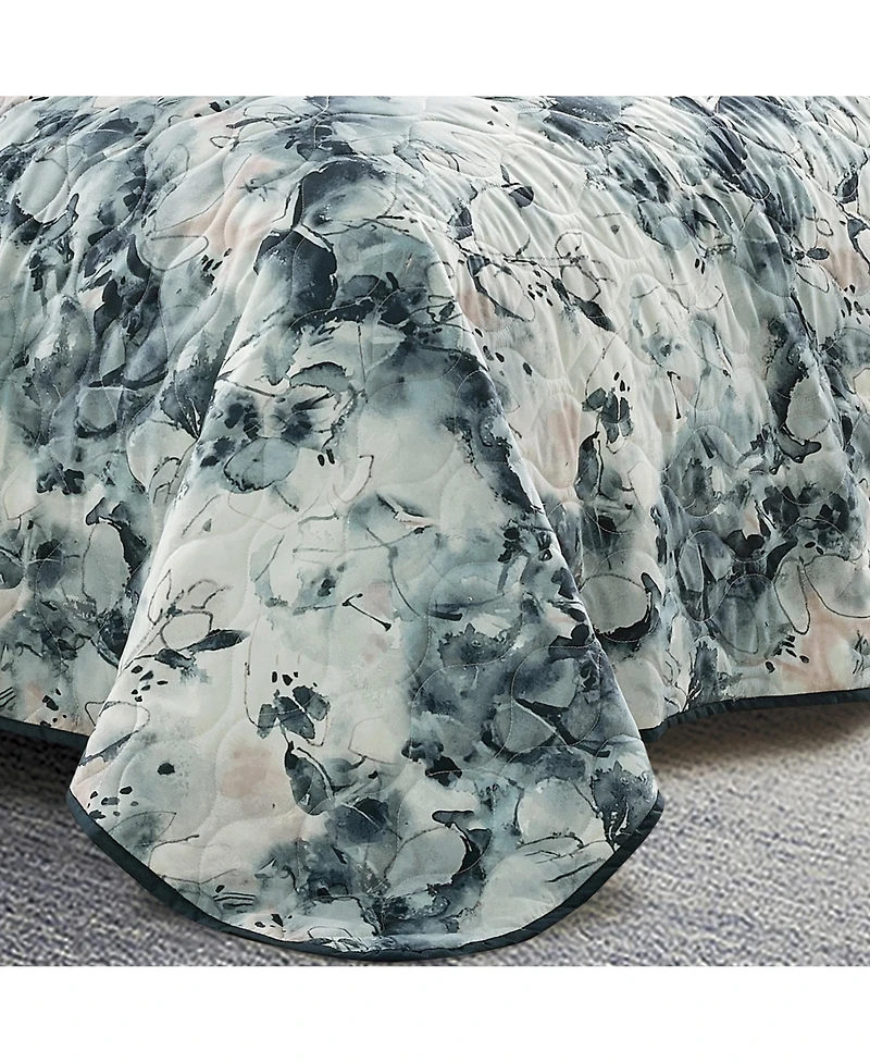 MarCielo 3 Piece Printed Quilt Set Lightweight Bedspread Set Rey - Queen