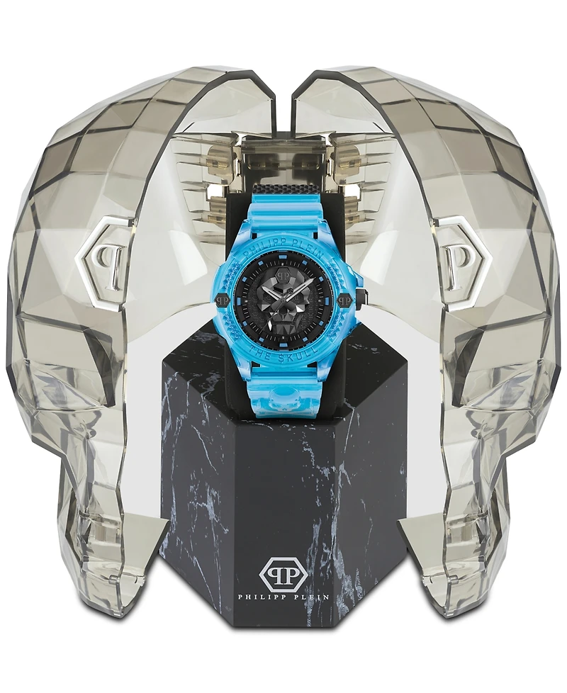 Philipp Plein Unisex The Skull Scuba Duba Silicone Strap Watch 44mm