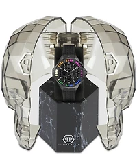 Philipp Plein Unisex Chronograph Black Silicone Strap Watch 42mm