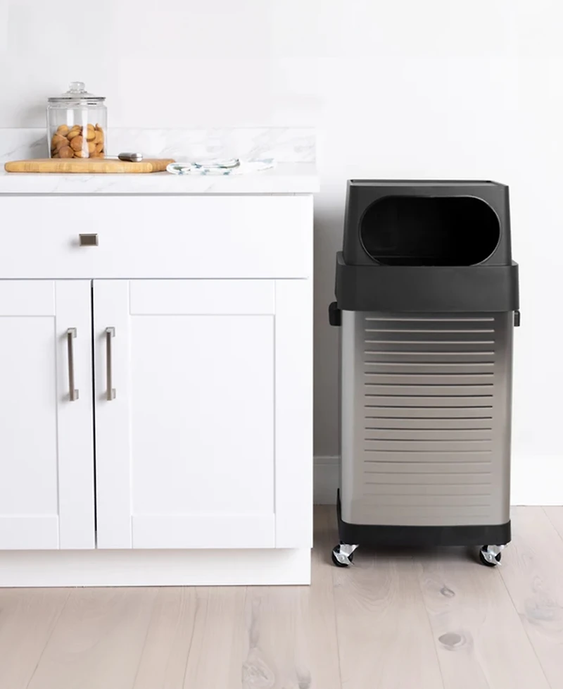 Seville Classics 17-Gallon Wheeled Trash Bin