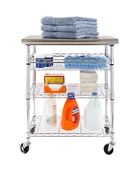Seville Classics Stainless-Steel Top Utility Cart, Nsf Certified
