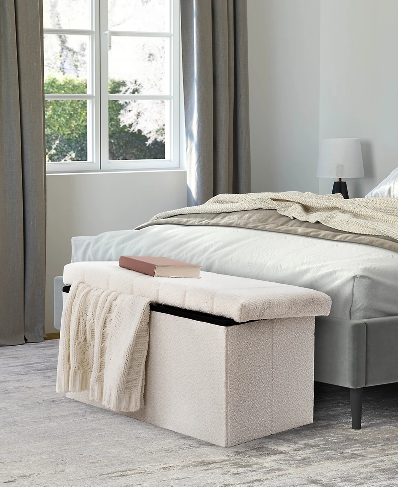 Seville Classics Storage Bench Ottoman