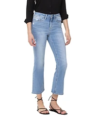 Flying Monkey Women's High Rise Cropped Flare Jeans