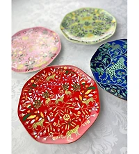 Jessie Zhao New York Leopards Forest Bone China Salad Plates, Set of Four