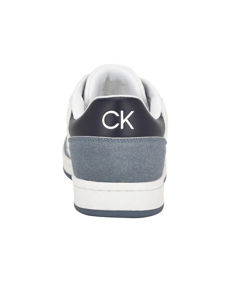 Calvin Klein Men's Landy Round Toe Lace Up Sneakers