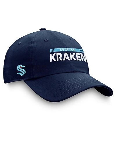 Men's Fanatics Deep Sea Blue Seattle Kraken Authentic Pro Rink Adjustable Hat