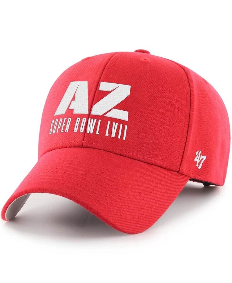 Men's '47 Brand Red Super Bowl Lvii Mvp Script Adjustable Hat