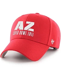 Men's '47 Brand Red Super Bowl Lvii Mvp Script Adjustable Hat