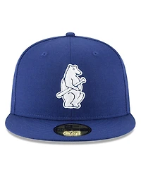 Men's New Era Royal Chicago Cubs Cooperstown Collection Wool 59FIFTY Fitted Hat