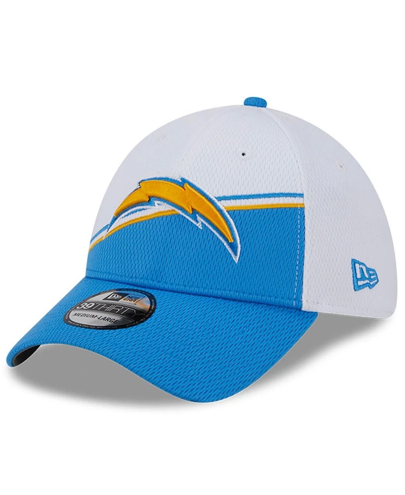 Men's New Era White, Powder Blue Los Angeles Chargers 2023 Sideline 39THIRTY Flex Hat