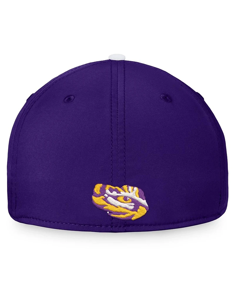 Men's Top of the World White, Purple Lsu Tigers Iconic Flex Hat