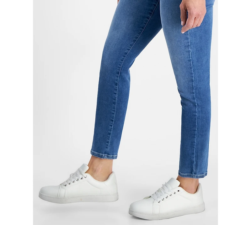 Style & Co Petite Mid Rise Slim Leg Jeans, Created for Macy's
