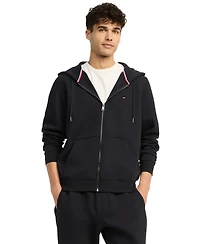 Tommy Hilfiger Men's Long Sleeve Zip-Front Flag Logo Hoodie