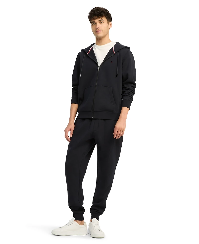 Tommy Hilfiger Men's Long Sleeve Zip-Front Flag Logo Hoodie