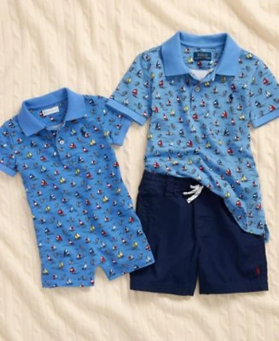 Polo Ralph Lauren Boys Baby Sailboat Polo Sibling Outfit Moments