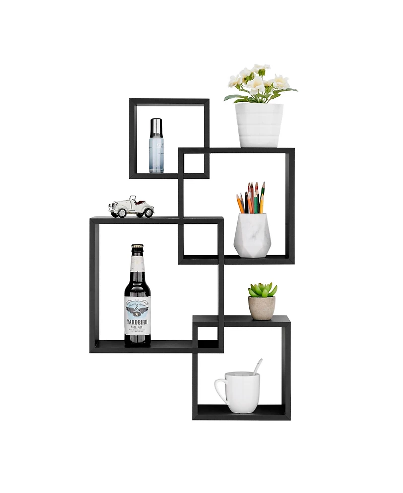 Danya B Blocchetto Intersecting Cubes Wall Shelf Unit
