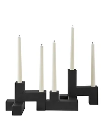 Danya B Contemporary Metal 2-Piece Stacking Candelabra Taper Candle Holder Set
