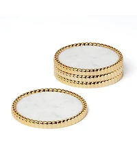 Reed & Barton Roseland Metal Coasters, Set of 4