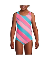 Lands' End Big Girls Plus Chlorine Resistant One Piece Upf 50 Swimsuit