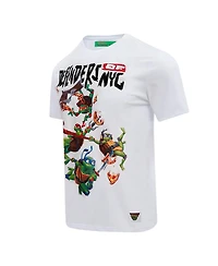 Men's and Women's Freeze Max White Teenage Mutant Ninja Turtles Defenders of Nyc Graphic T-shirt