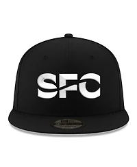 Men's New Era Black Seattle Sounders Fc Core 9FIFTY Snapback Hat