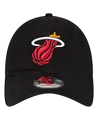 Men's New Era Black Miami Heat Team 2.0 9TWENTY Adjustable Hat