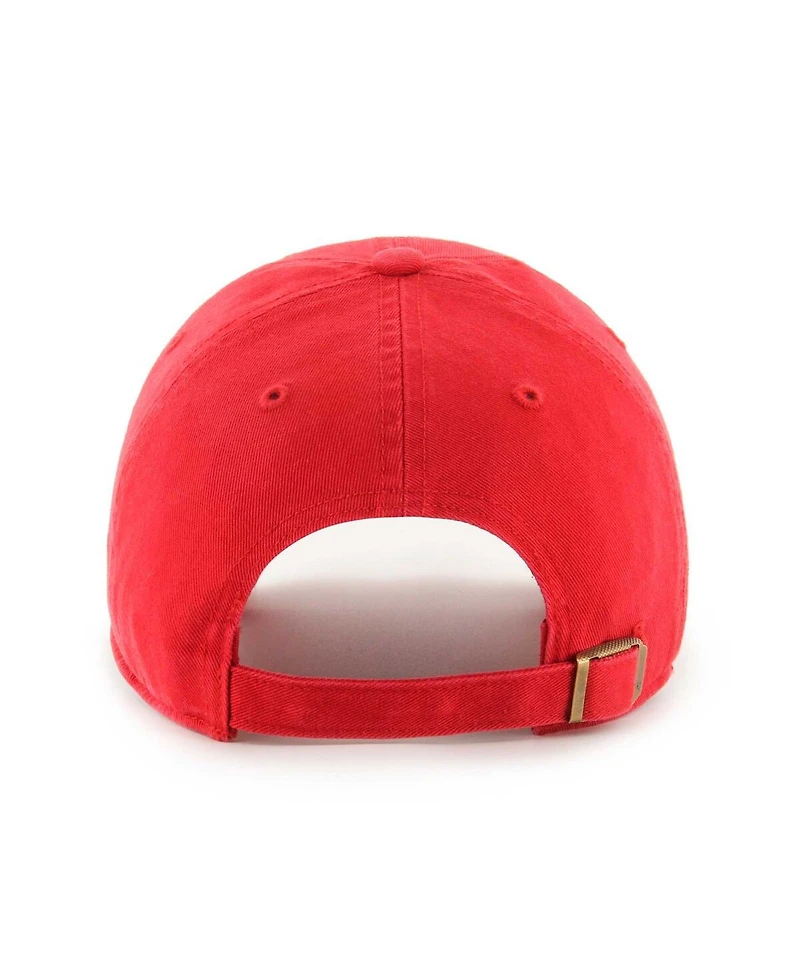 Women's '47 Brand Red Washington Wizards Confetti Undervisor Clean Up Adjustable Hat