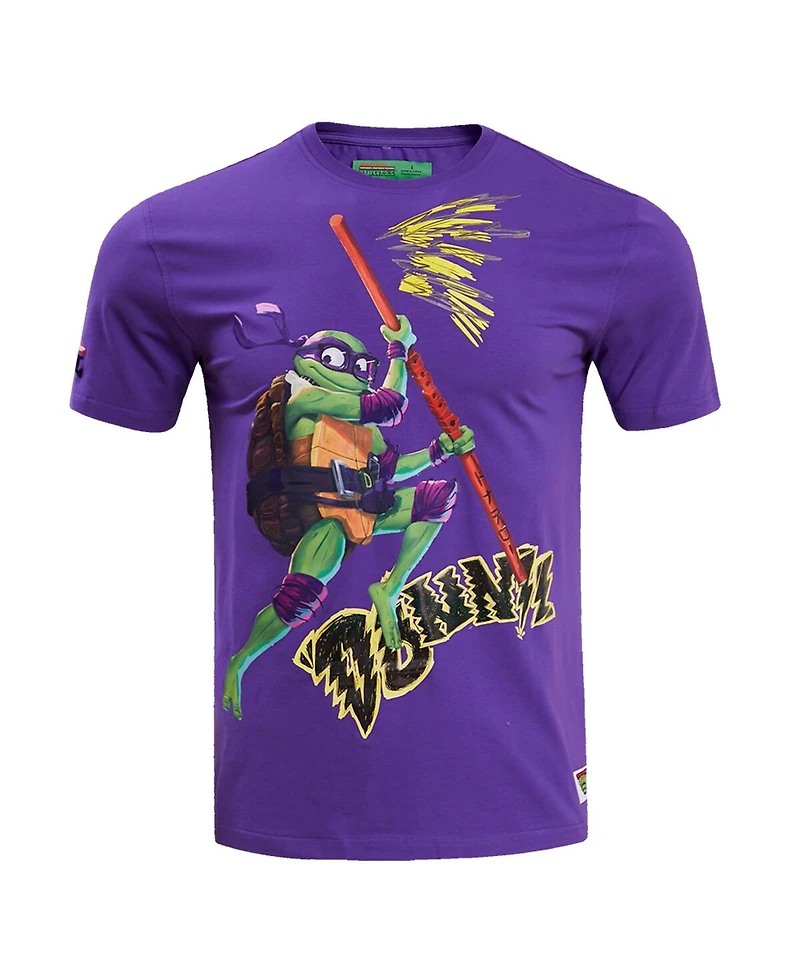 Men's and Women's Freeze Max Purple Teenage Mutant Ninja Turtles Donnie Defender Graphic T-shirt