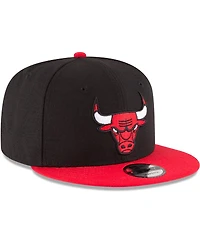 Men's New Era Black, Red Chicago Bulls Two-Tone 9FIFTY Adjustable Hat