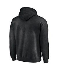 Men's Black Def Leppard High N' Dry Washed Pullover Hoodie
