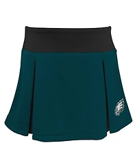 Big Girls Green Philadelphia Eagles Spirit Two-Piece Cheerleader Set