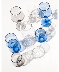 Abode Homewares Angle Goblets 23 oz, Set of 6