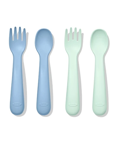 Oxo Tot 2 Pc Plastic Fork Spoon Set