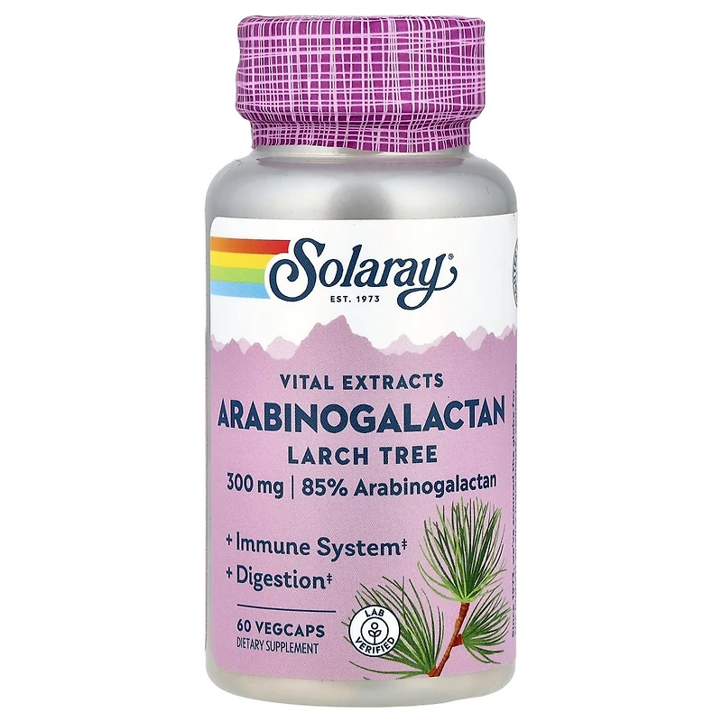 Solaray Vital Extracts Arabinogalactan Larch Tree 300 mg - 60 Vegcaps