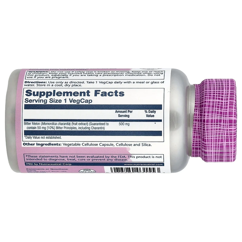 Solaray Vital Extracts Bitter Melon 500 mg - 30 VegCaps