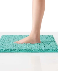 Laura Ashley Astor Chenille Bath Mat, 17" x 24"
