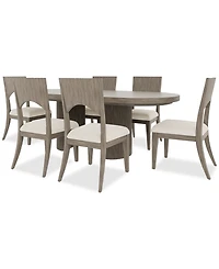 Frandlyn 7pc Dining Set (Table + 6 Side Chairs)