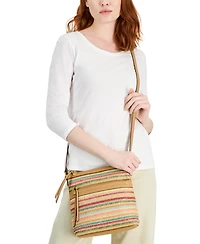 Style & Co Straw North South Crossbody Bag, Exclusively at Macy's
